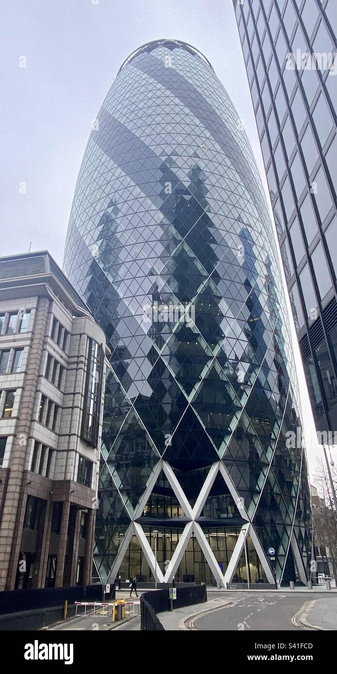 The gherkin. London - Smartphone Captured Stock Image