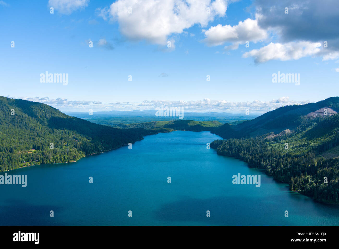 Lake Cushman, Washington state in June - Smartphone Captured Stock Image
