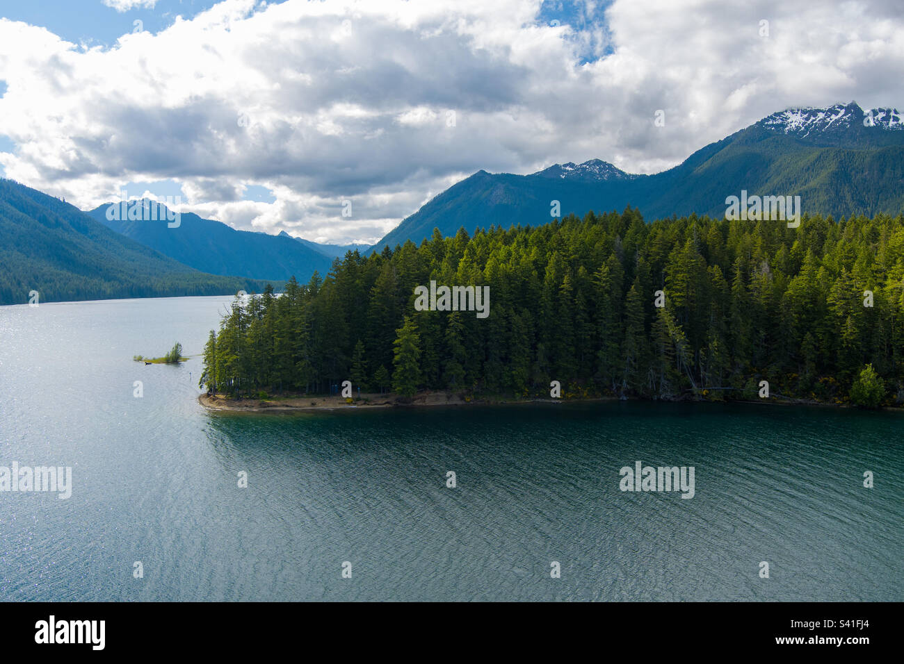 Washington state lake Cushman in June - Smartphone Captured Stock Image