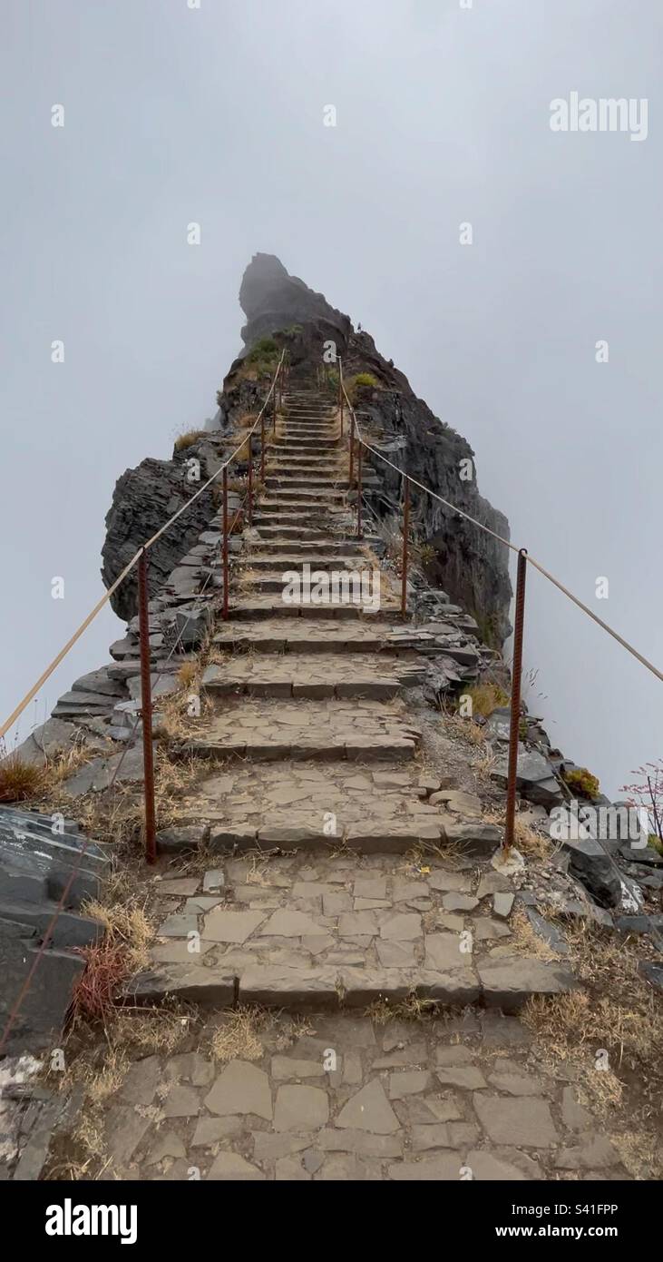 Stairway to Heaven, Pico Arieiro, Madeira Island Stock Photo Alamy