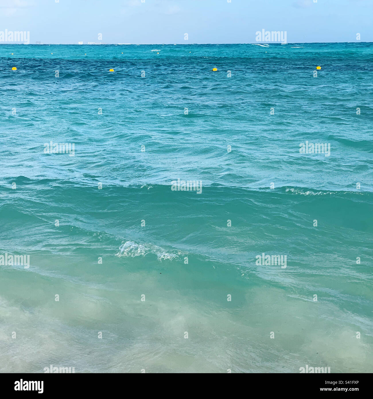 Beach, Cancun, Quintana Roo, Mexico - Smartphone Captured Stock Image