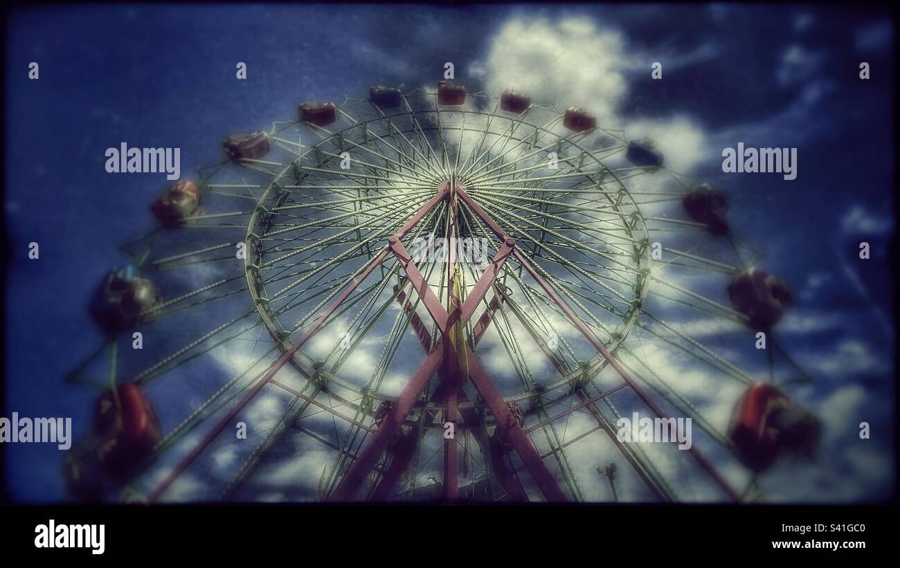 County fair ride - Smartphone Captured Stock Image