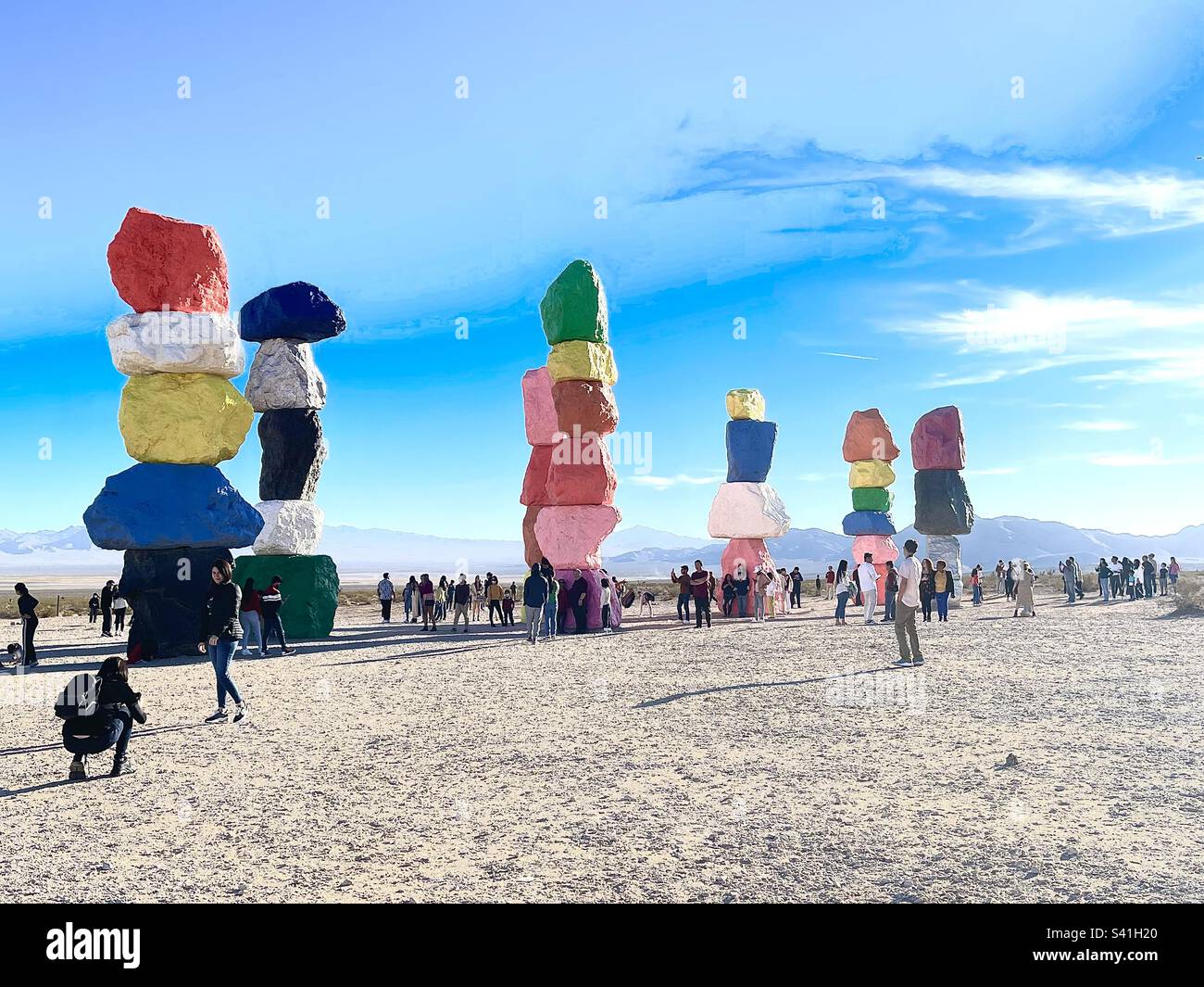 Seven Magic Mountain Stock Photo - Seven Magic Mountain S41H20 