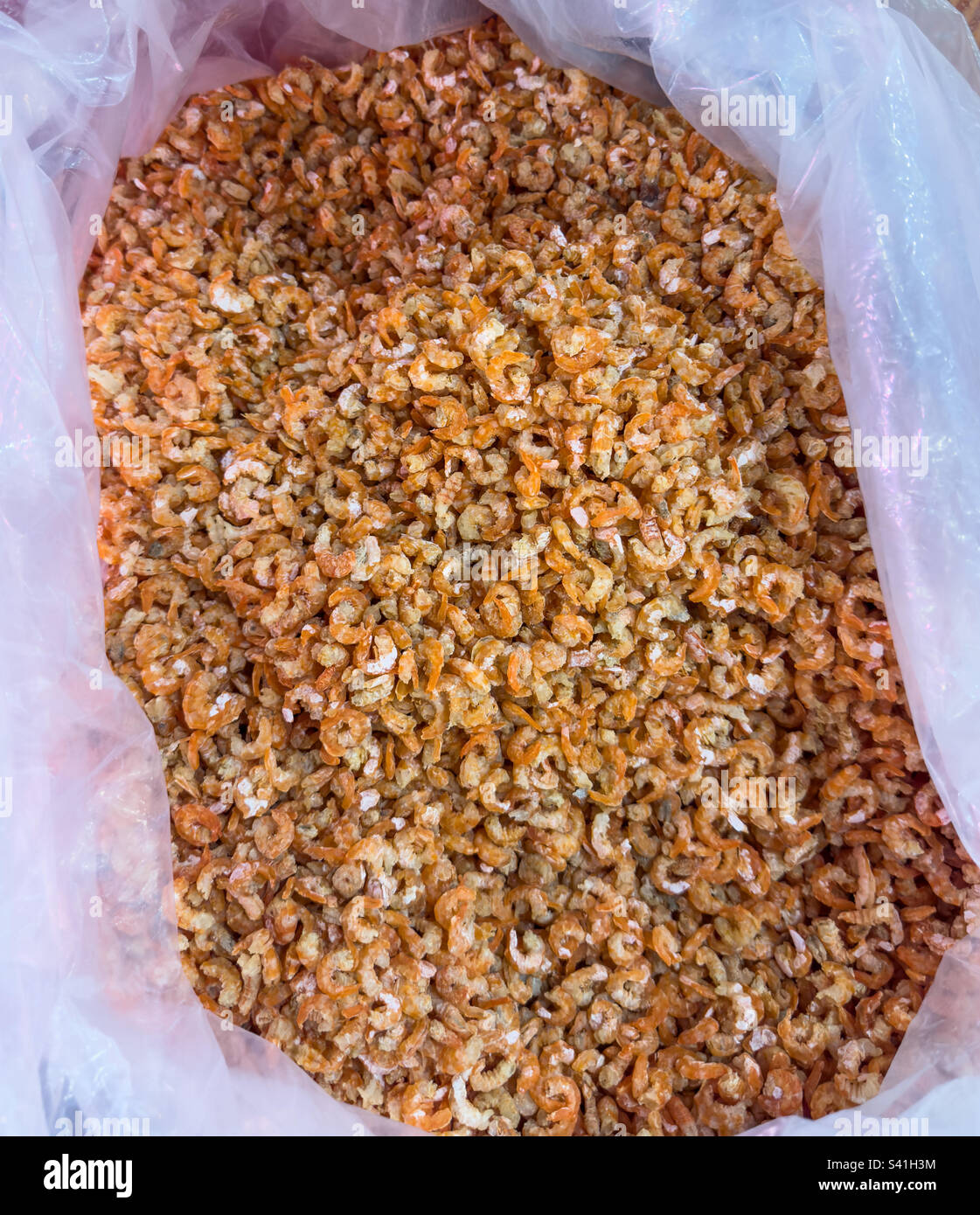 Dried shrimp in local Asian public market Stock Photo Alamy