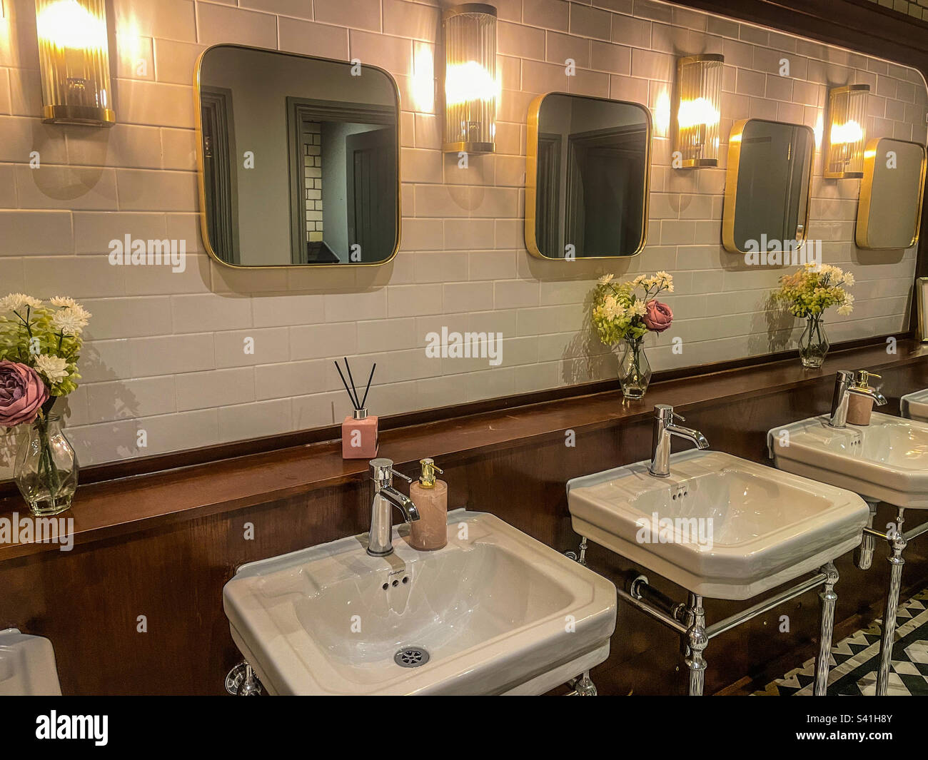 Browns restaurant loo’s, Manchester - Smartphone Captured Stock Image