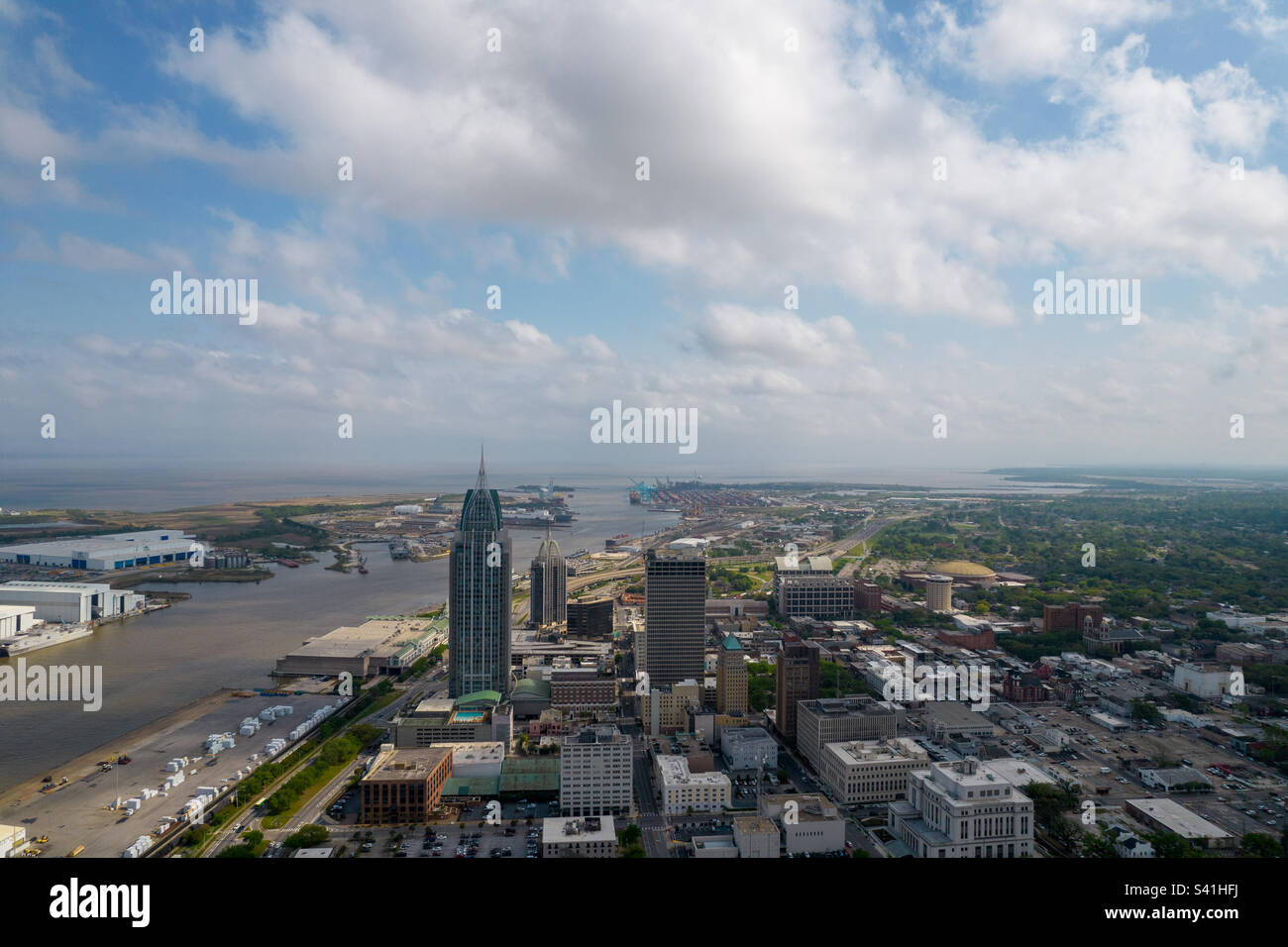 Downtown Mobile, Alabama - Smartphone Captured Stock Image
