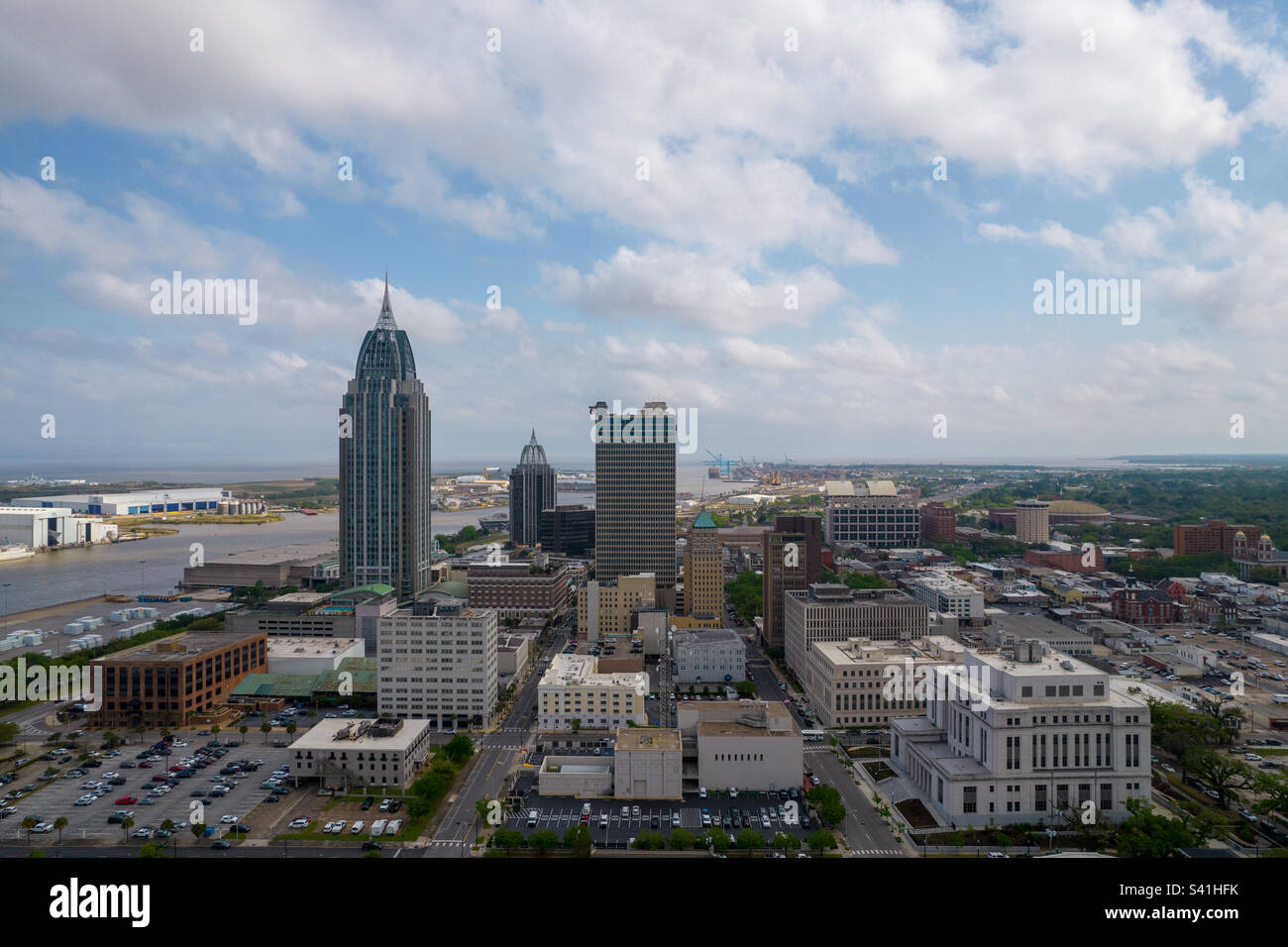 Downtown Mobile, Alabama - Smartphone Captured Stock Image