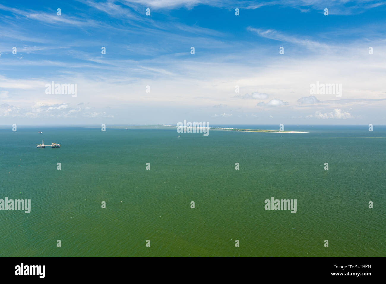 Mobile Bay and Fort Morgan, Alabama - Smartphone Captured Stock Image