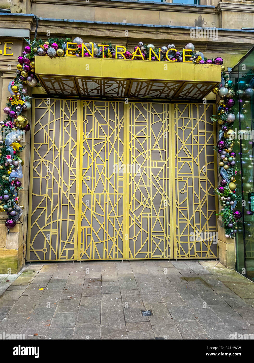 Art deco festive entrance - Smartphone Captured Stock Image