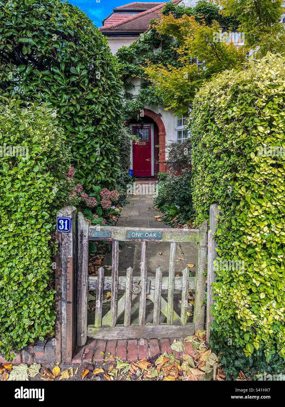 Quaint garden path - Smartphone Captured Stock Image