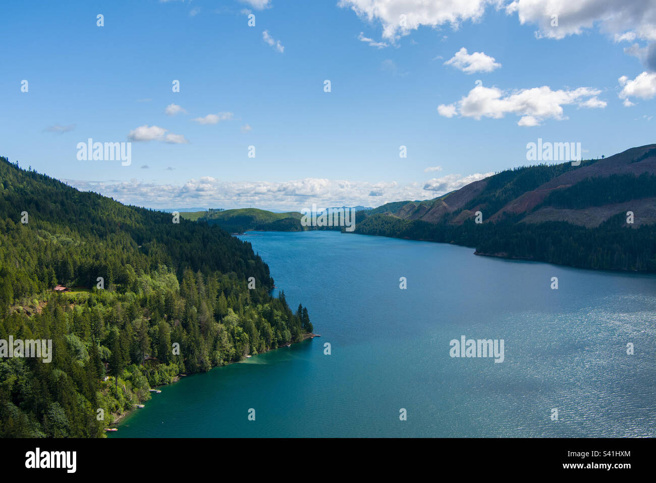 Lake Cushman in June - Smartphone Captured Stock Image