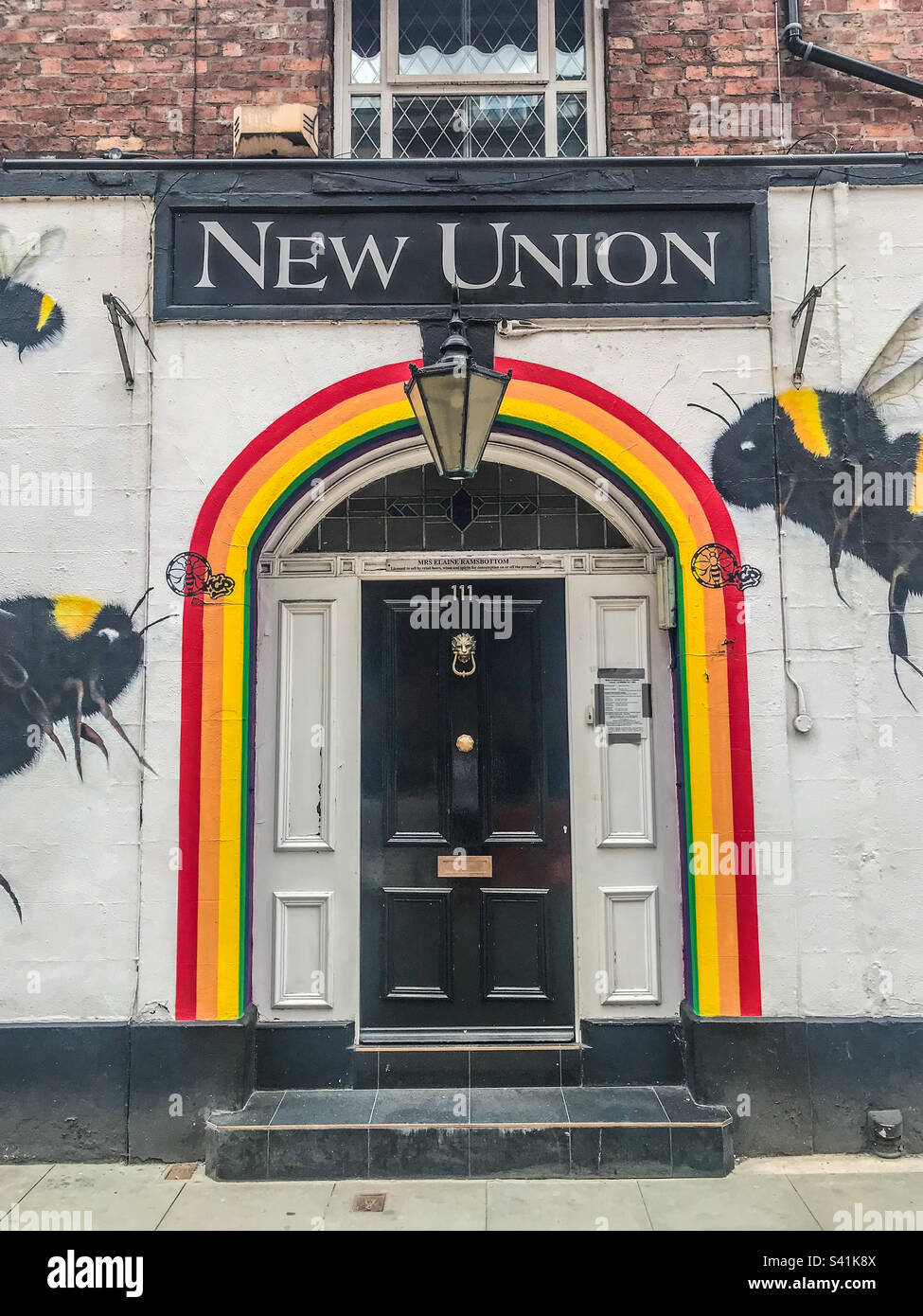 Gay village bar, Manchester - Smartphone Captured Stock Image