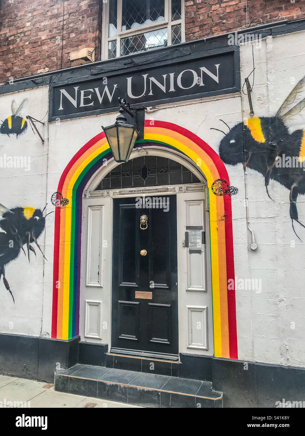 Gay village bar, Manchester - Smartphone Captured Stock Image