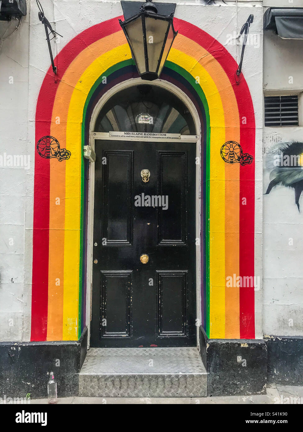 Gay village bar, Manchester - Smartphone Captured Stock Image