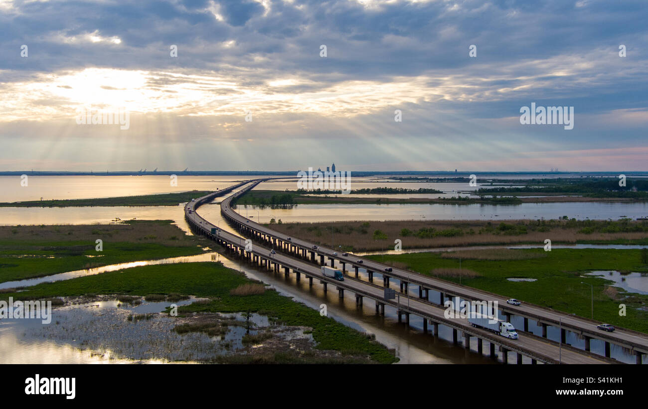 Mobile Bay - Smartphone Captured Stock Image