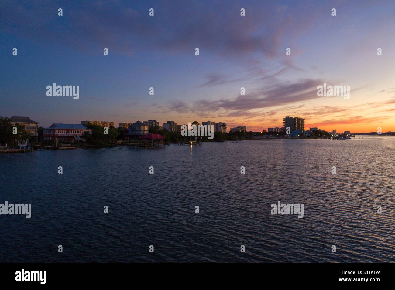 Perdido Key Beach, Florida at sunset - Smartphone Captured Stock Image