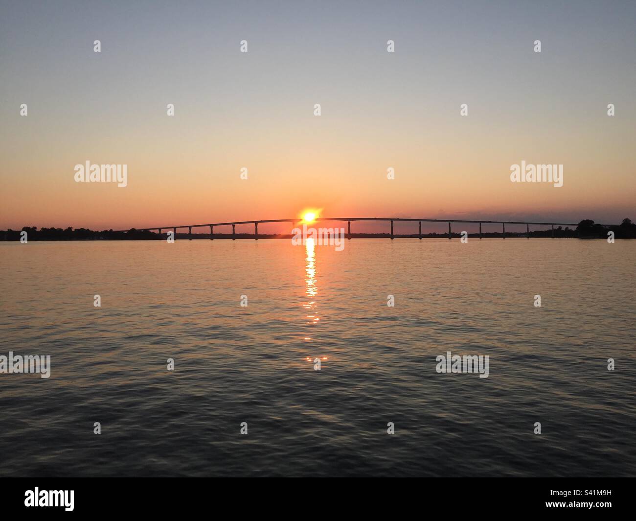 Sunset on Solomons Island, Maryland Stock Photo Alamy