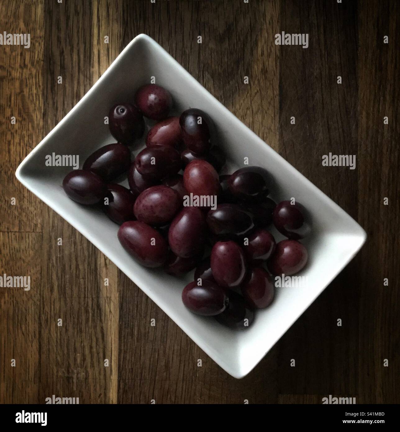 Home cured black olives, Catalunya, Spain. - Smartphone Captured Stock Image