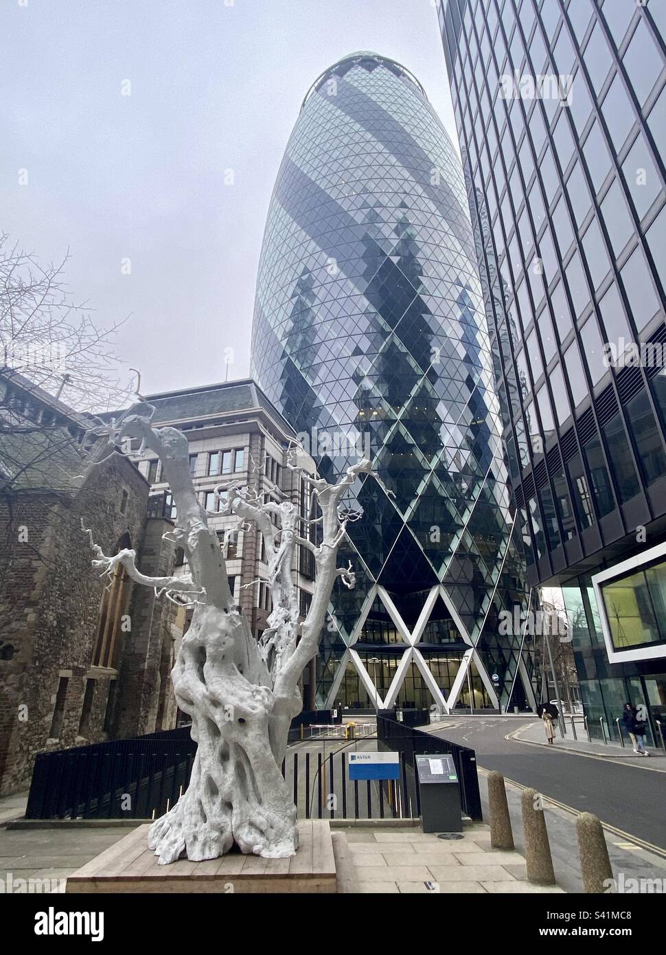 The gherkin. London. - Smartphone Captured Stock Image