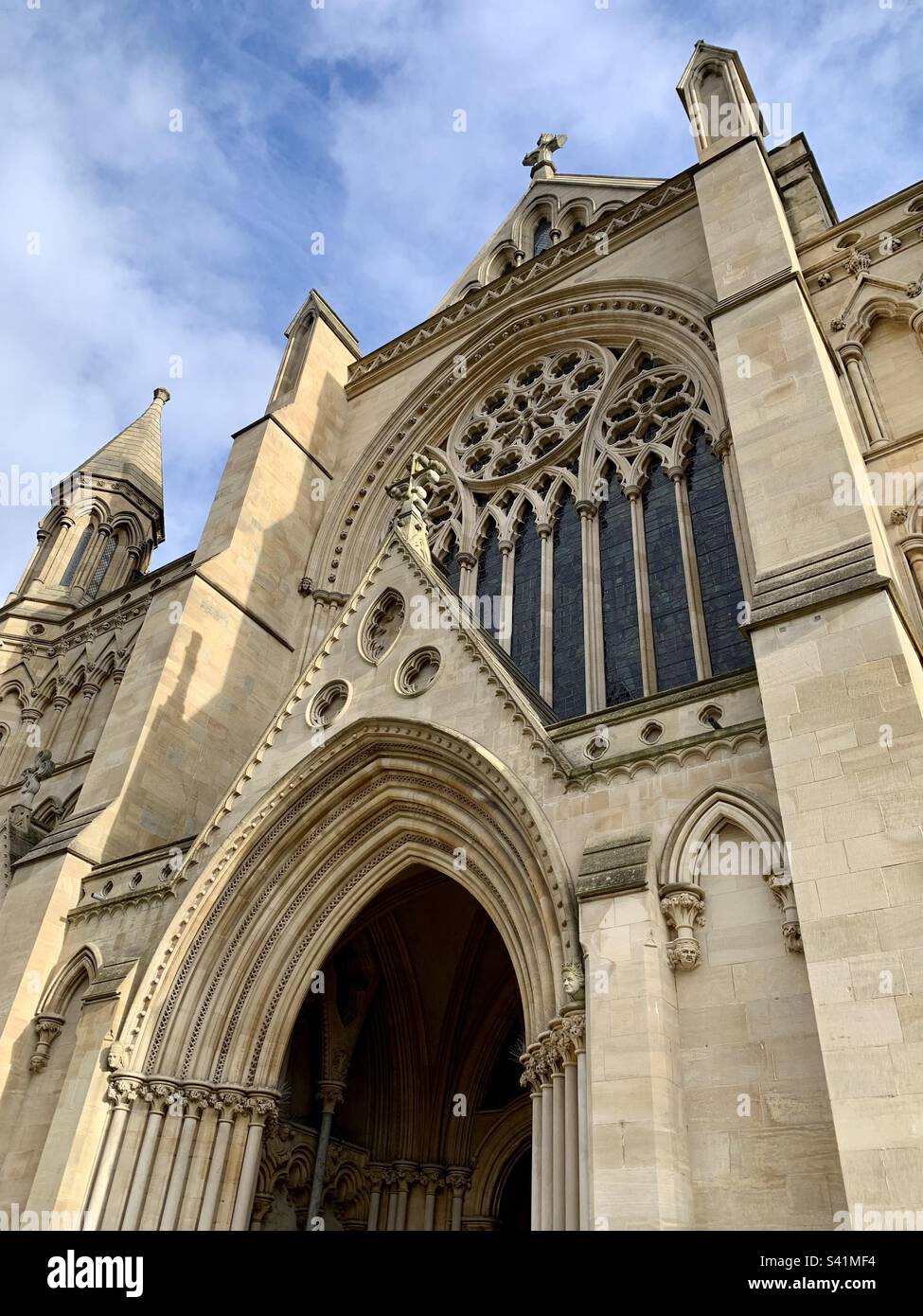 St Albans Abbey Cathedral - Smartphone Captured Stock Image