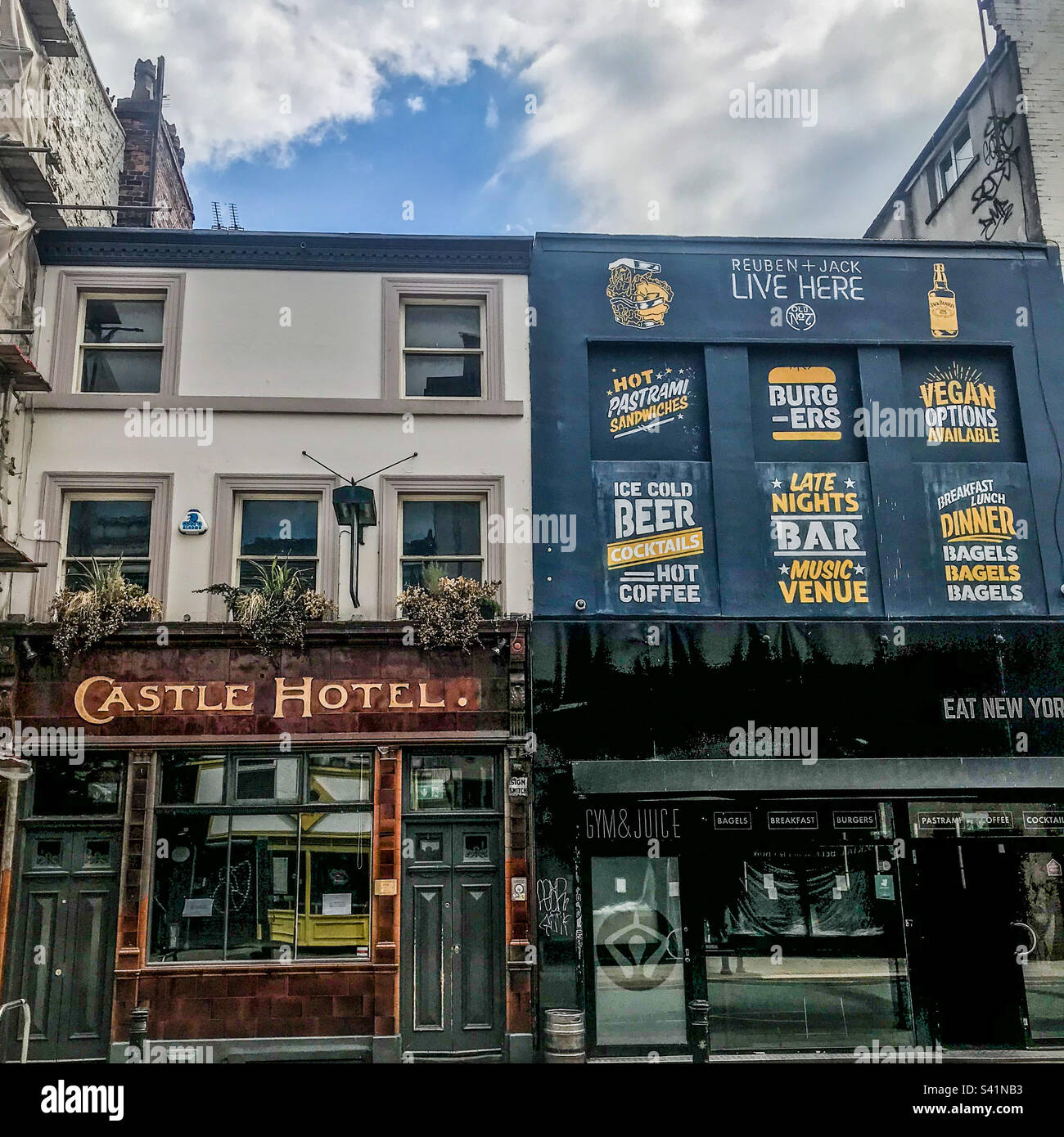 Castle hotel, Northern Quarter, Manchester Stock Photo Alamy