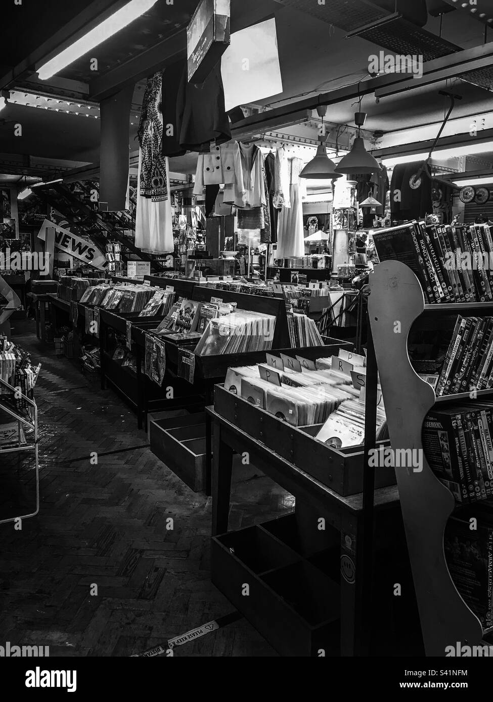 Manchester vintage shop Stock Photo Alamy