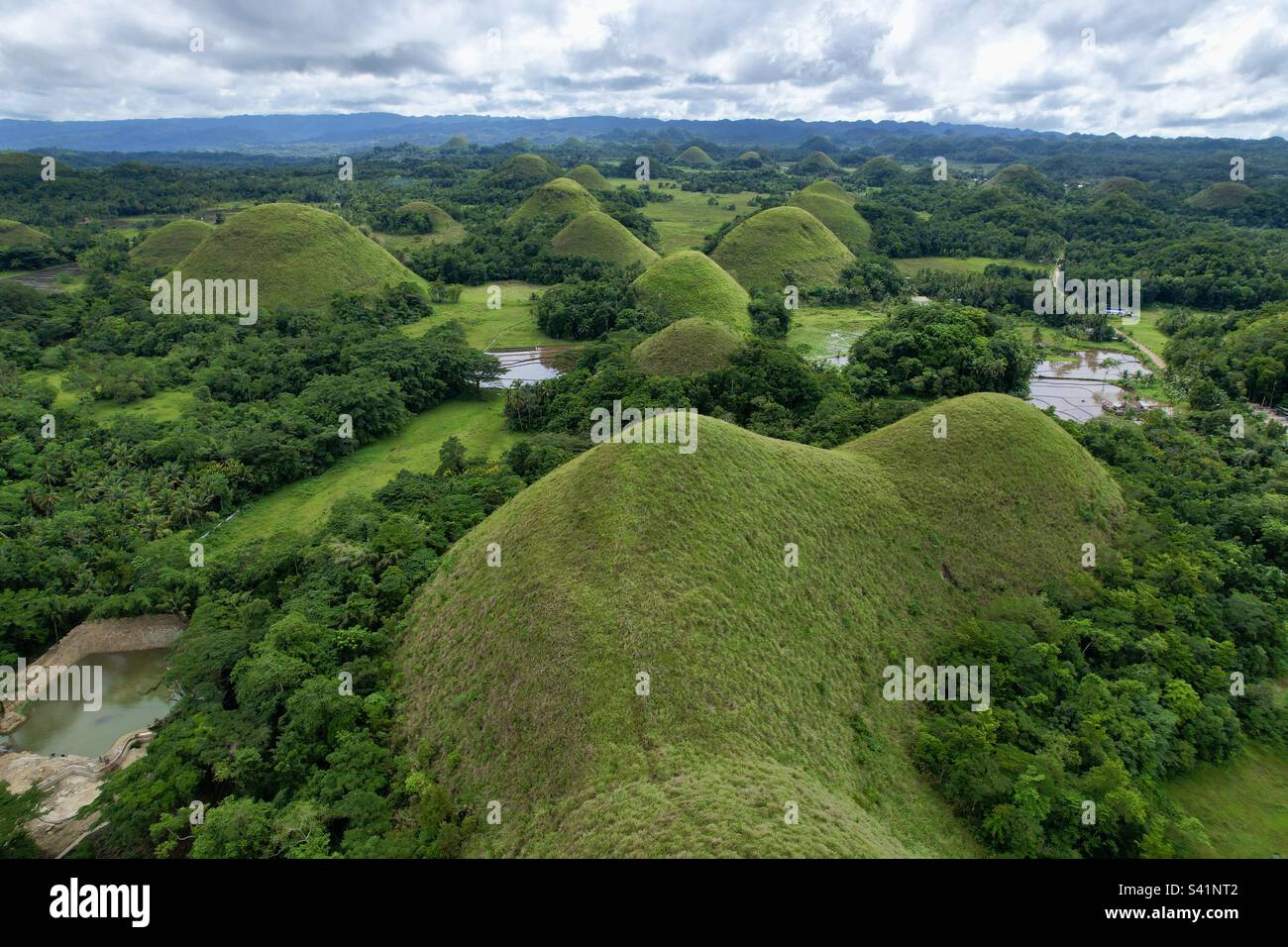 Chocolate hills of Bohol, Philippines. The wonders of nature captured