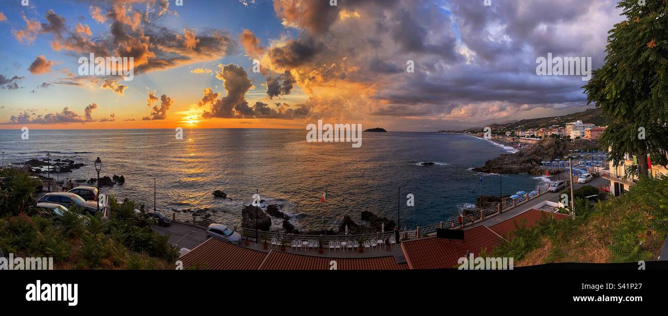 Sunset Diamante - Smartphone Captured Stock Image