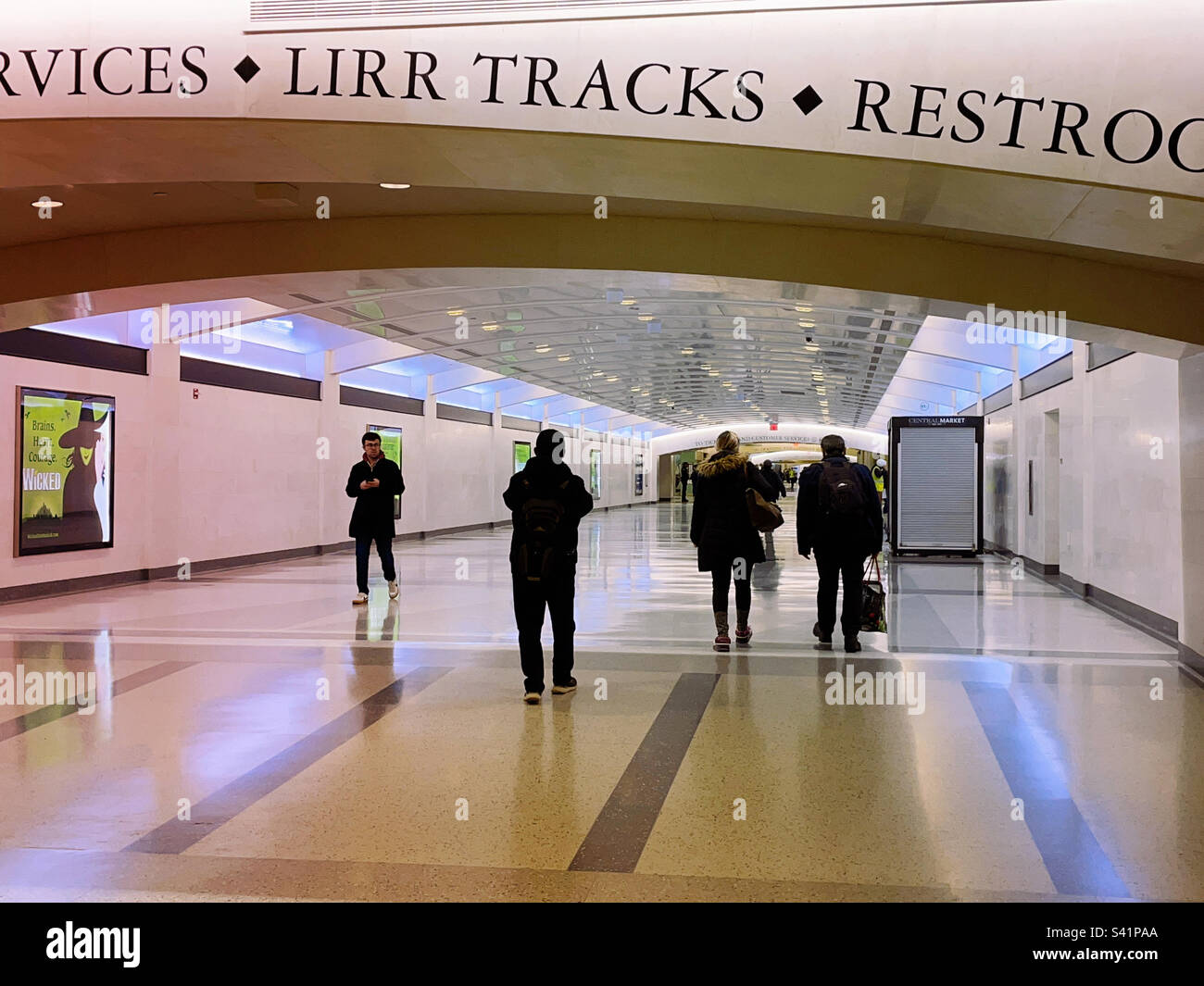 Grand Central Madison station is the new Long Island rail Road link located in Midtown Manhattan, 2023, New York City, USA - Smartphone Captured Stock Image