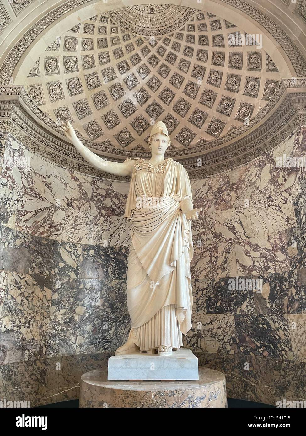 Athena Statue Louvre Museum Stock Photo Alamy