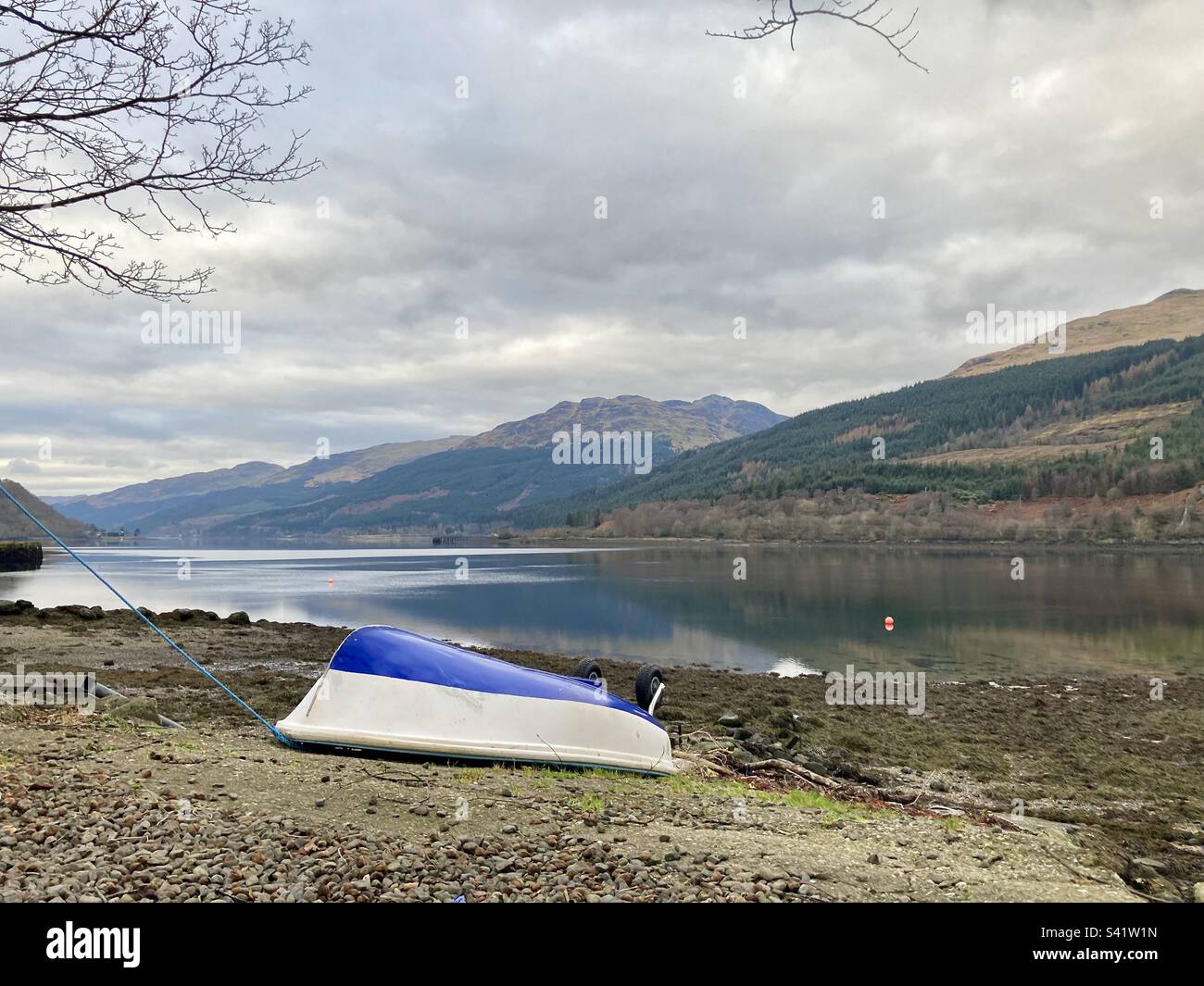 View of Long Long from Arrochar, Scotland - Smartphone Captured Stock Image
