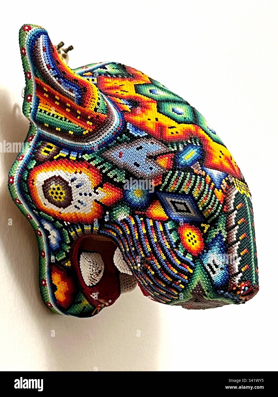Mexican beaded art top