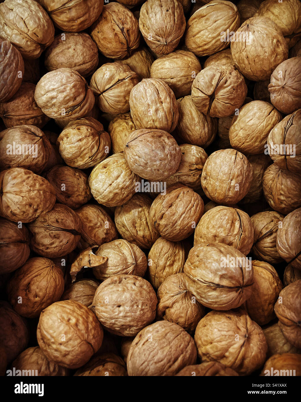 Brazilian nuts natural products Stock Photo