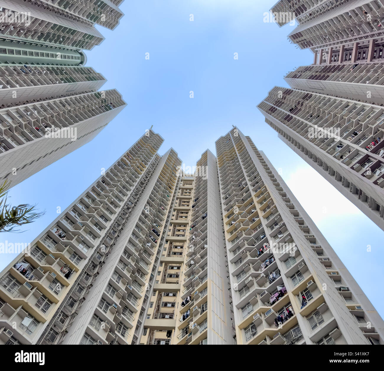 Residential towers in Kowloon, Hong Kong Stock Photo