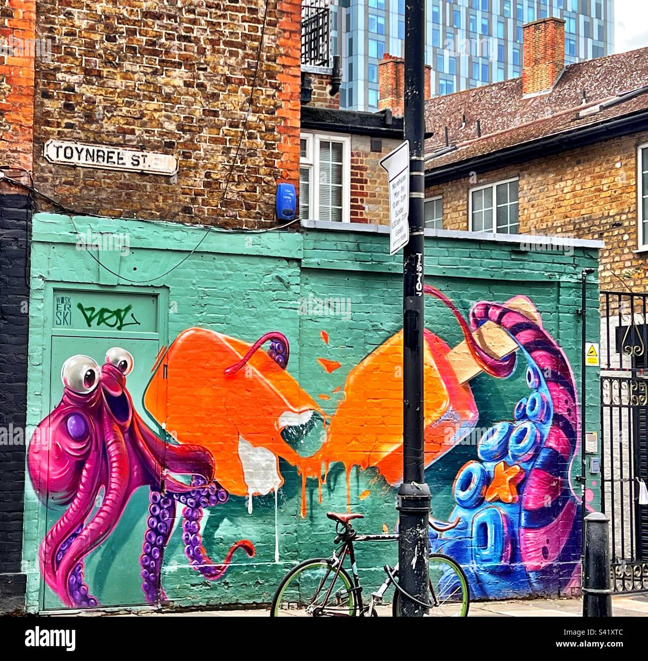 London Colorful Urban Art - Smartphone Captured Stock Image