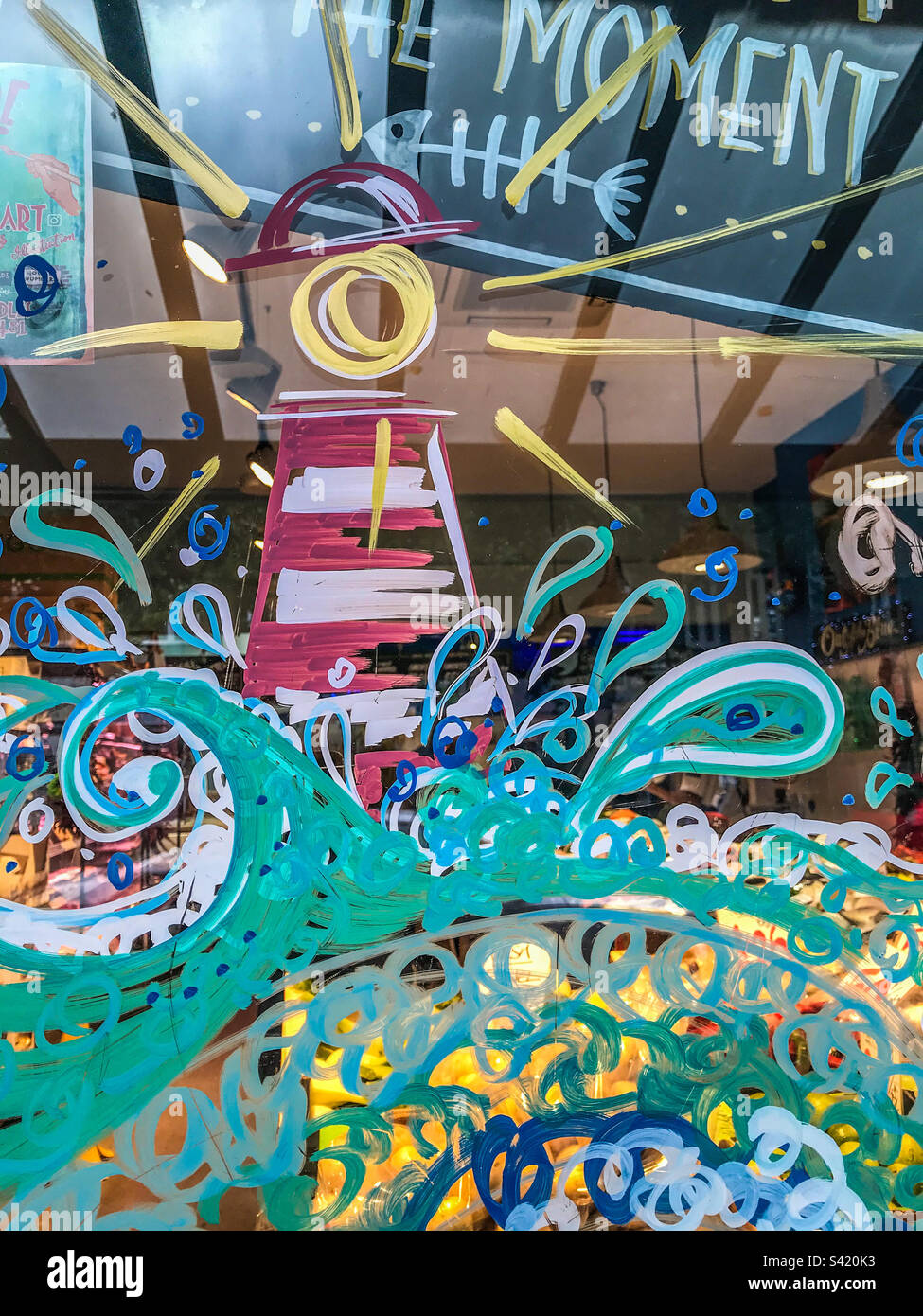 Chorlton fishmongers during lockdown - Smartphone Captured Stock Image