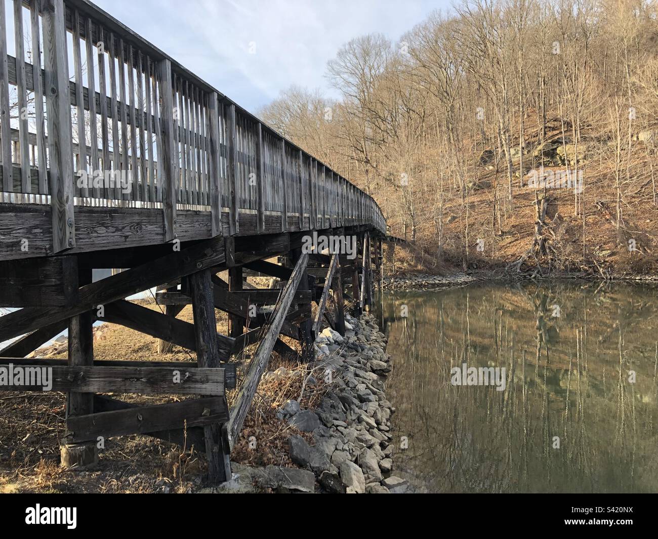 Bridge in Cheat Lake, WV Stock Photo Alamy