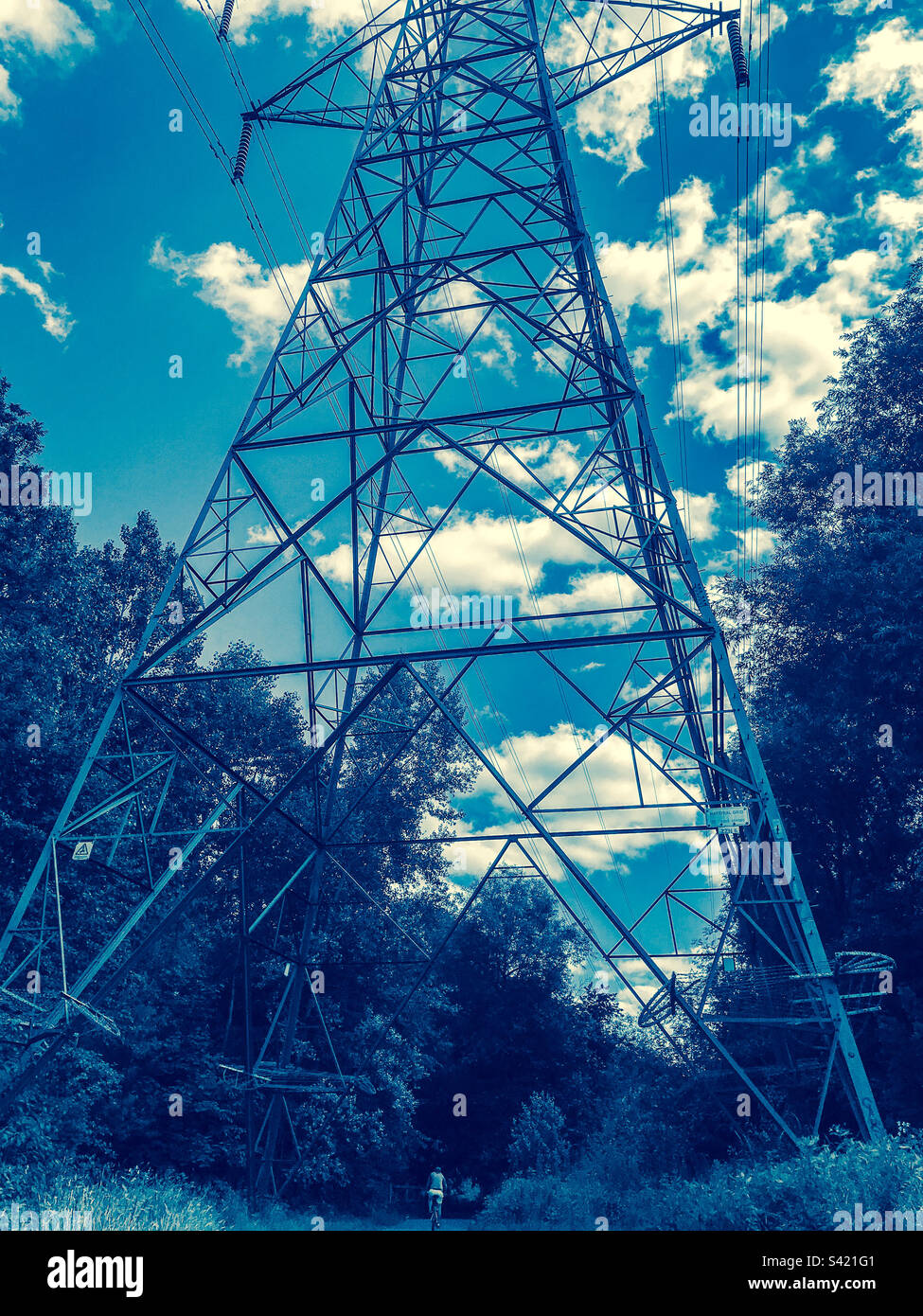 Electricity pylon - Smartphone Captured Stock Image