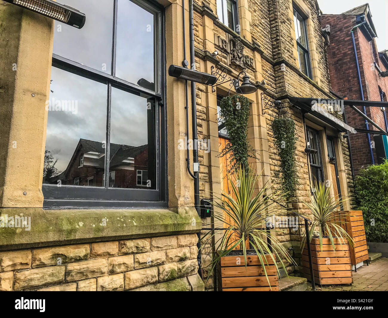 Lead Station pub, Beech Road, Chorlton - Smartphone Captured Stock Image