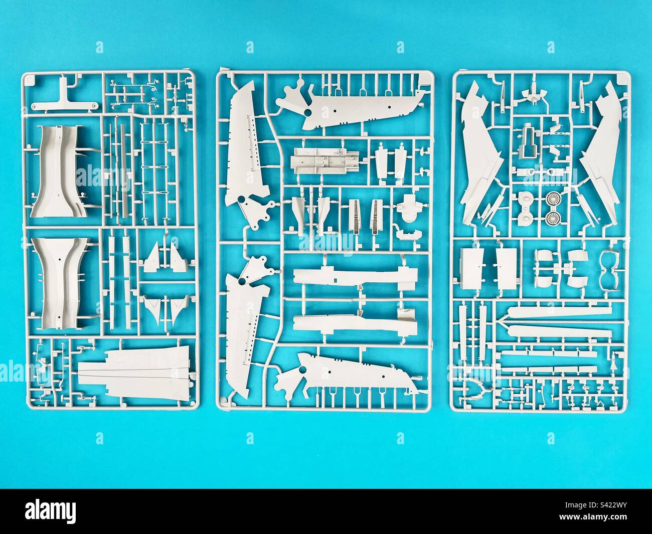 Revell 1/48 scale Tornado model aircraft parts Stock Photo Alamy