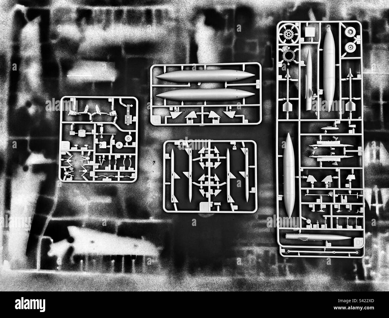 Revell 1/48 scale Tornado model aircraft parts Stock Photo Alamy