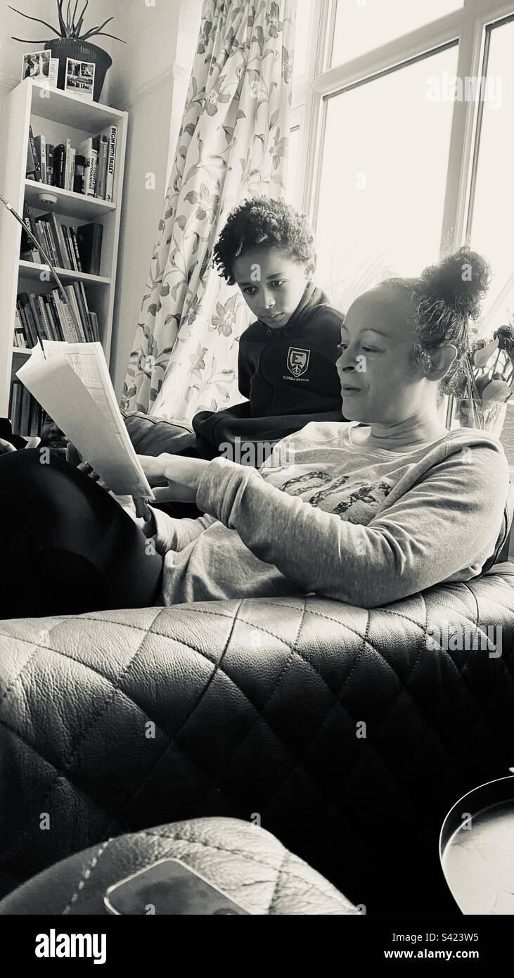 Home tutoring - Smartphone Captured Stock Image