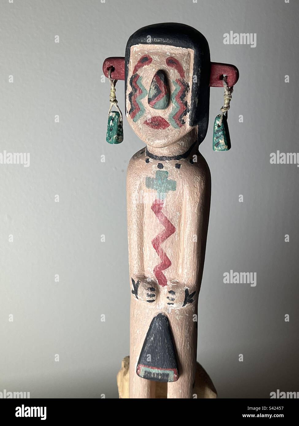 Katsina by famous Hopi artist Walter Howato. Inner Splendor Collection. - Smartphone Captured Stock Image