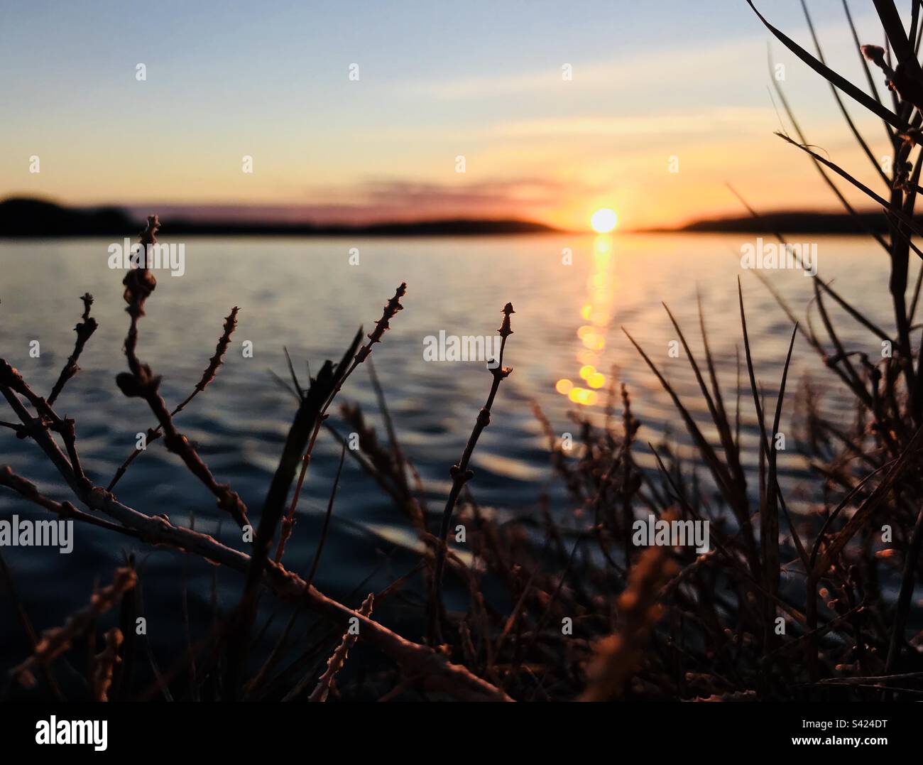 Whidbey Island Admiral’s Cove Sundown Stock Photo Alamy