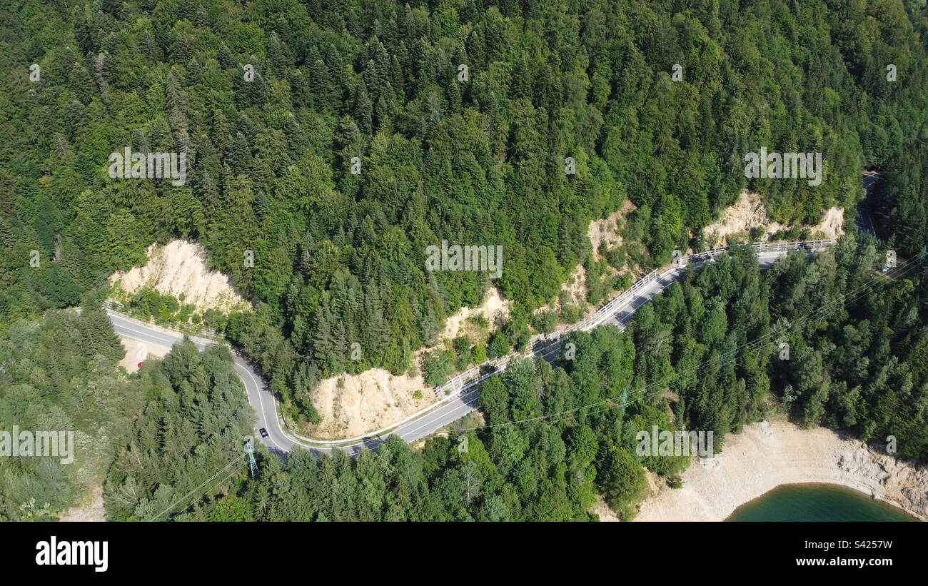 Drone forest flying hi-res stock photography and images - Alamy