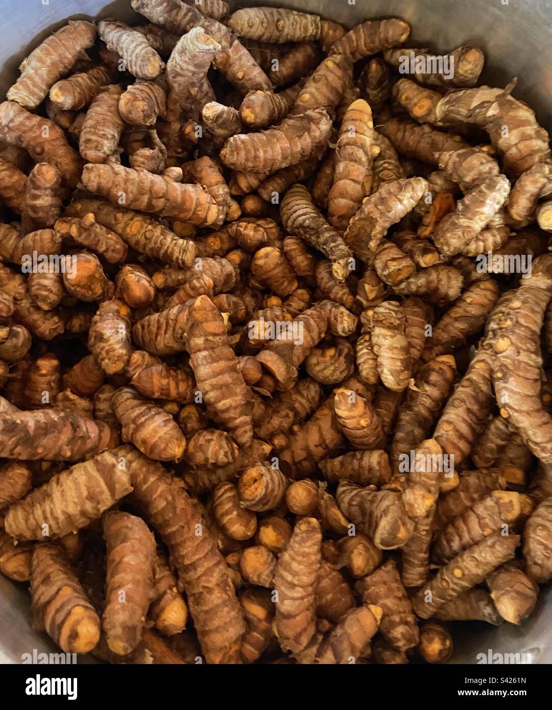 Yellow saffron for spice Stock Photo Alamy