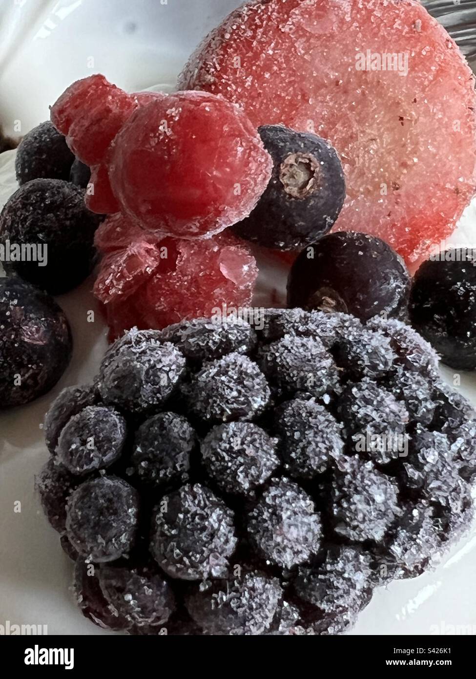 Frozen berries Stock Photo