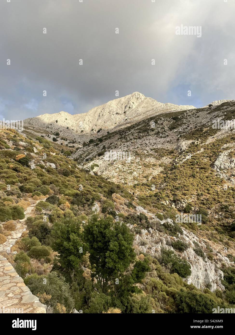 Zas, Naxos - Smartphone Captured Stock Image