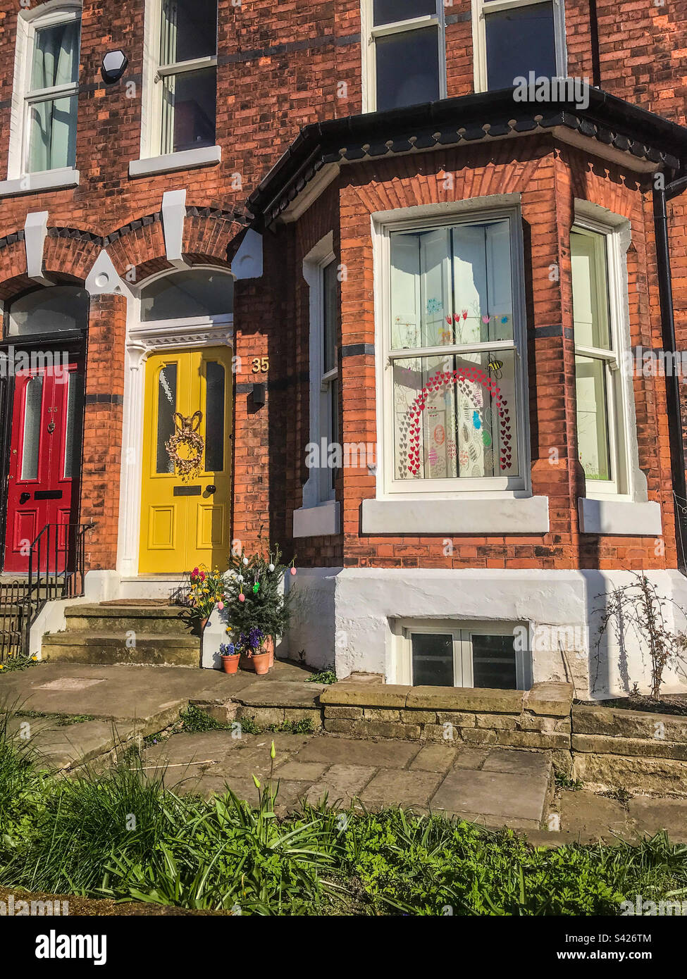 Chorlton house during lockdown - Smartphone Captured Stock Image