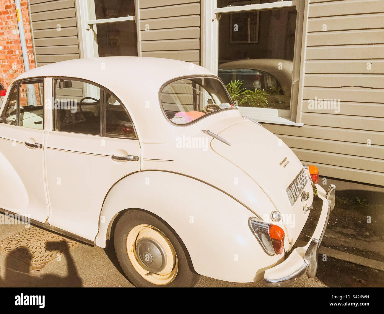 Vintage VW Beatle car Stock Photo